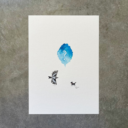 "Dog vs Magpie," Original Artwork ©