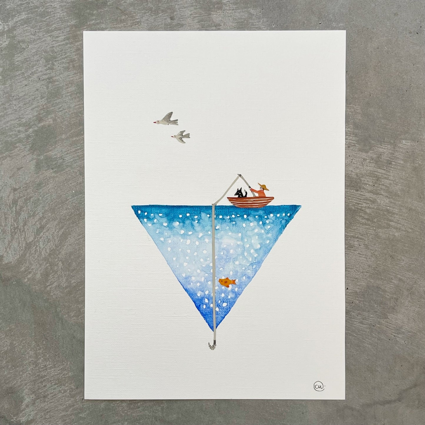 "The Ocean Sparkles" Original Artwork ©