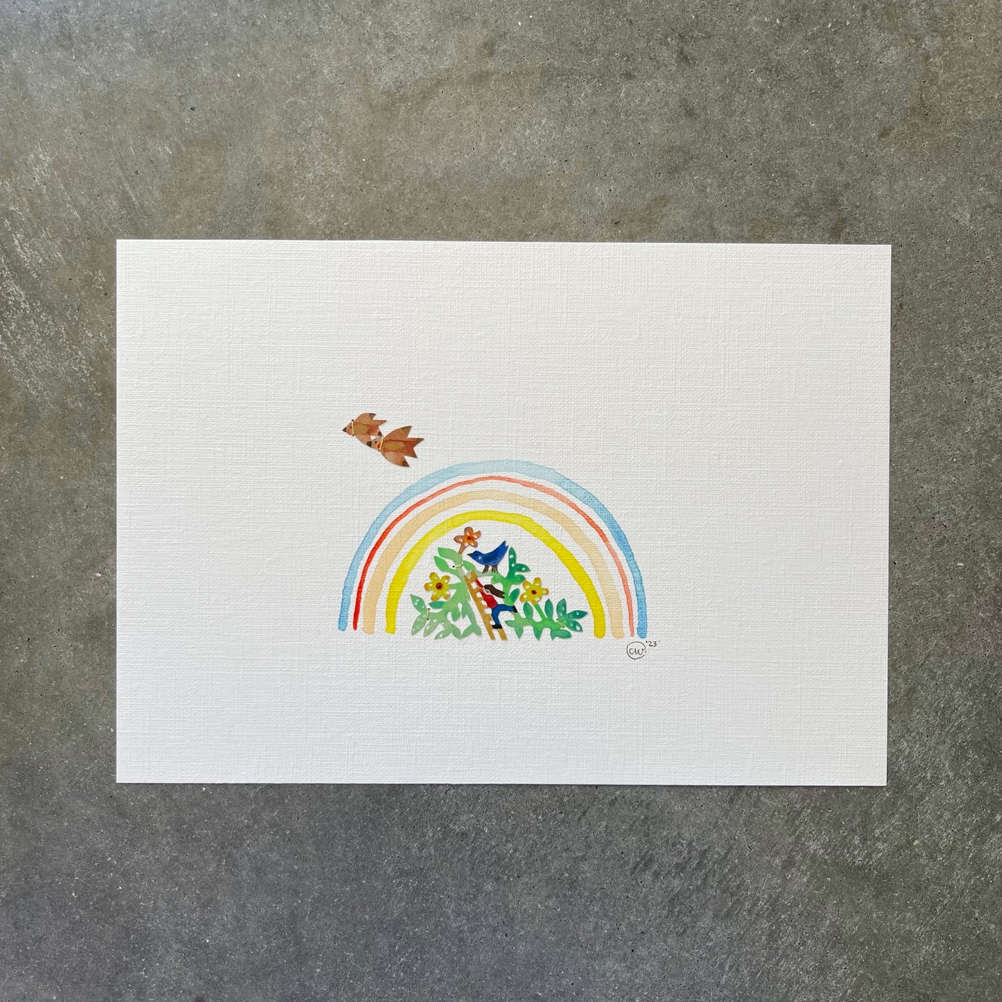 Trying to Catch a Rainbow - Original Artwork ©