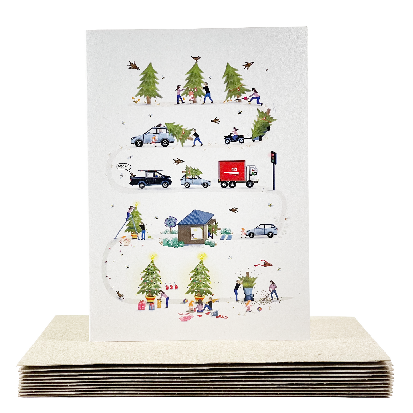 Tree Cycle Card Pack (Set of 10 Cards/Envelopes)