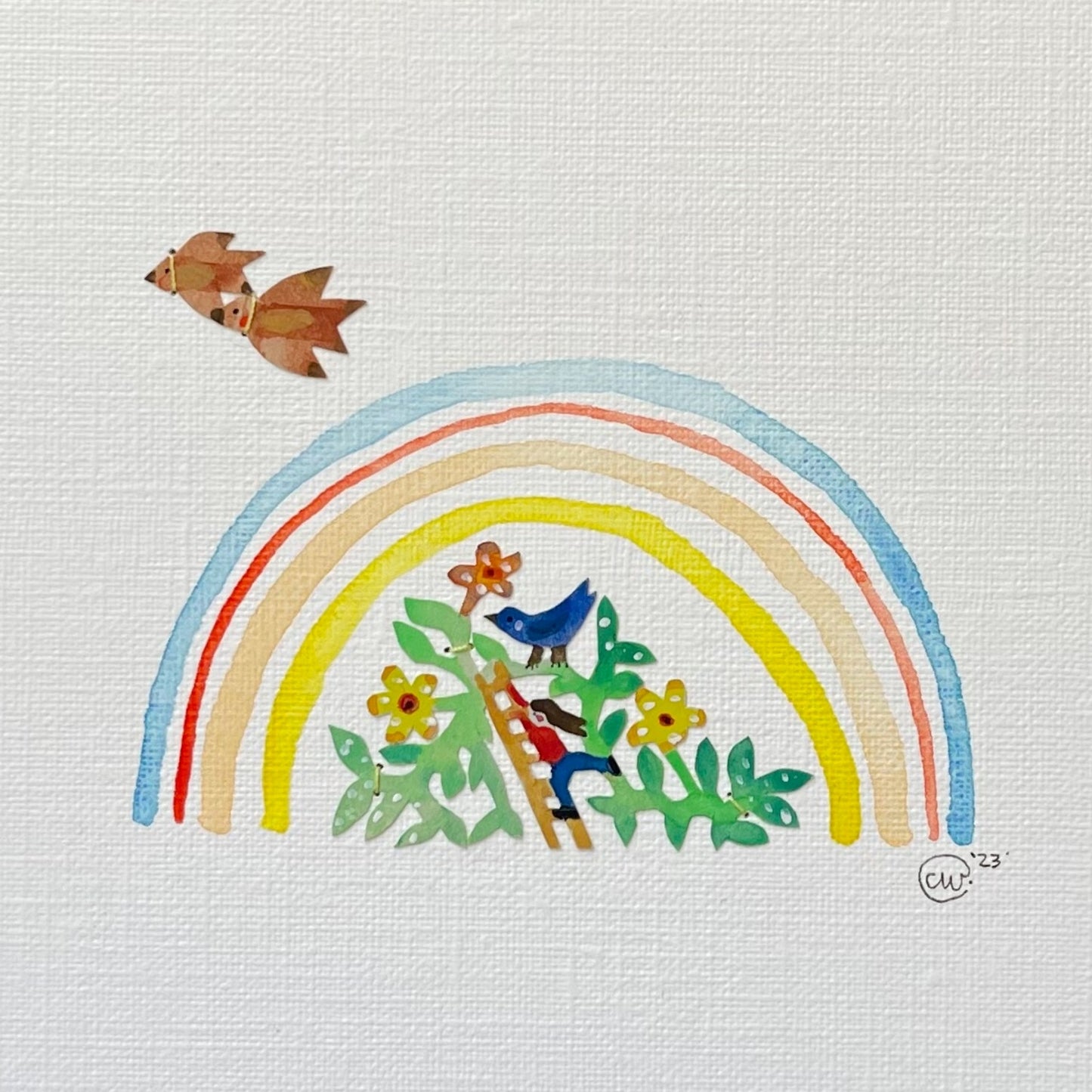 Trying to Catch a Rainbow - Original Artwork ©
