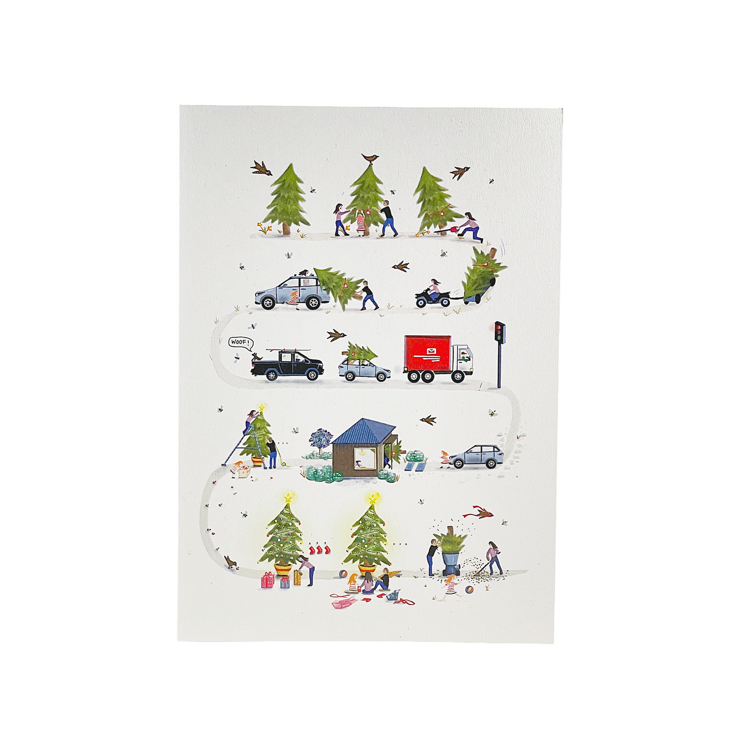 Celebration Wreath and Tree Cycle Pack (5 x Each design + Envelopes)