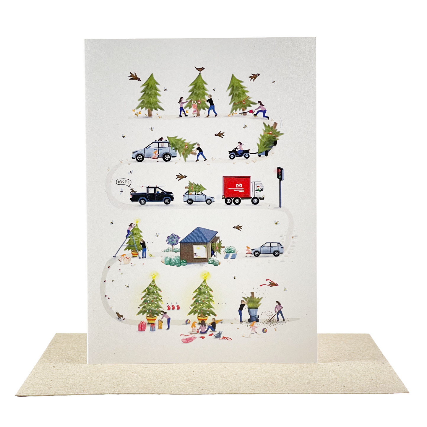 Celebration Wreath and Tree Cycle Pack (5 x Each design + Envelopes)