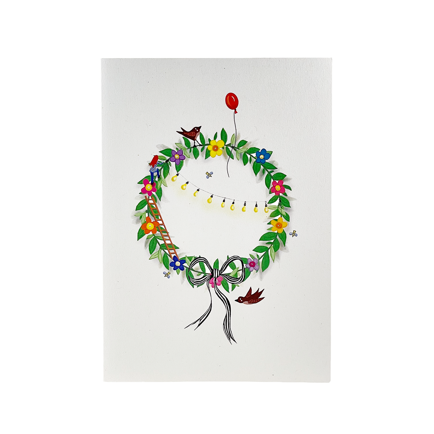 Celebration Wreath Card Pack (Set of 10 Cards/Envelopes)